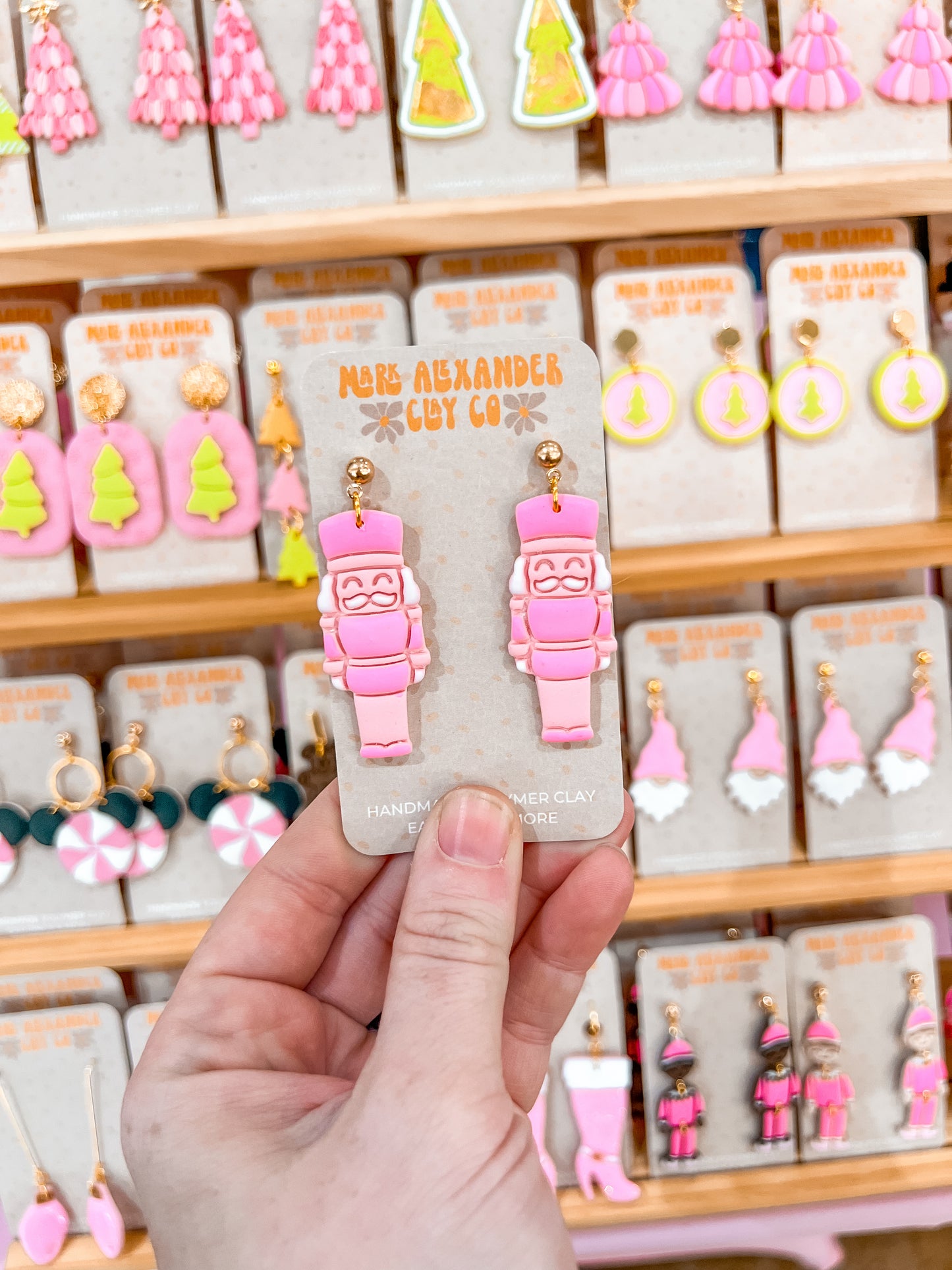 Pink Nutcracker Dangles