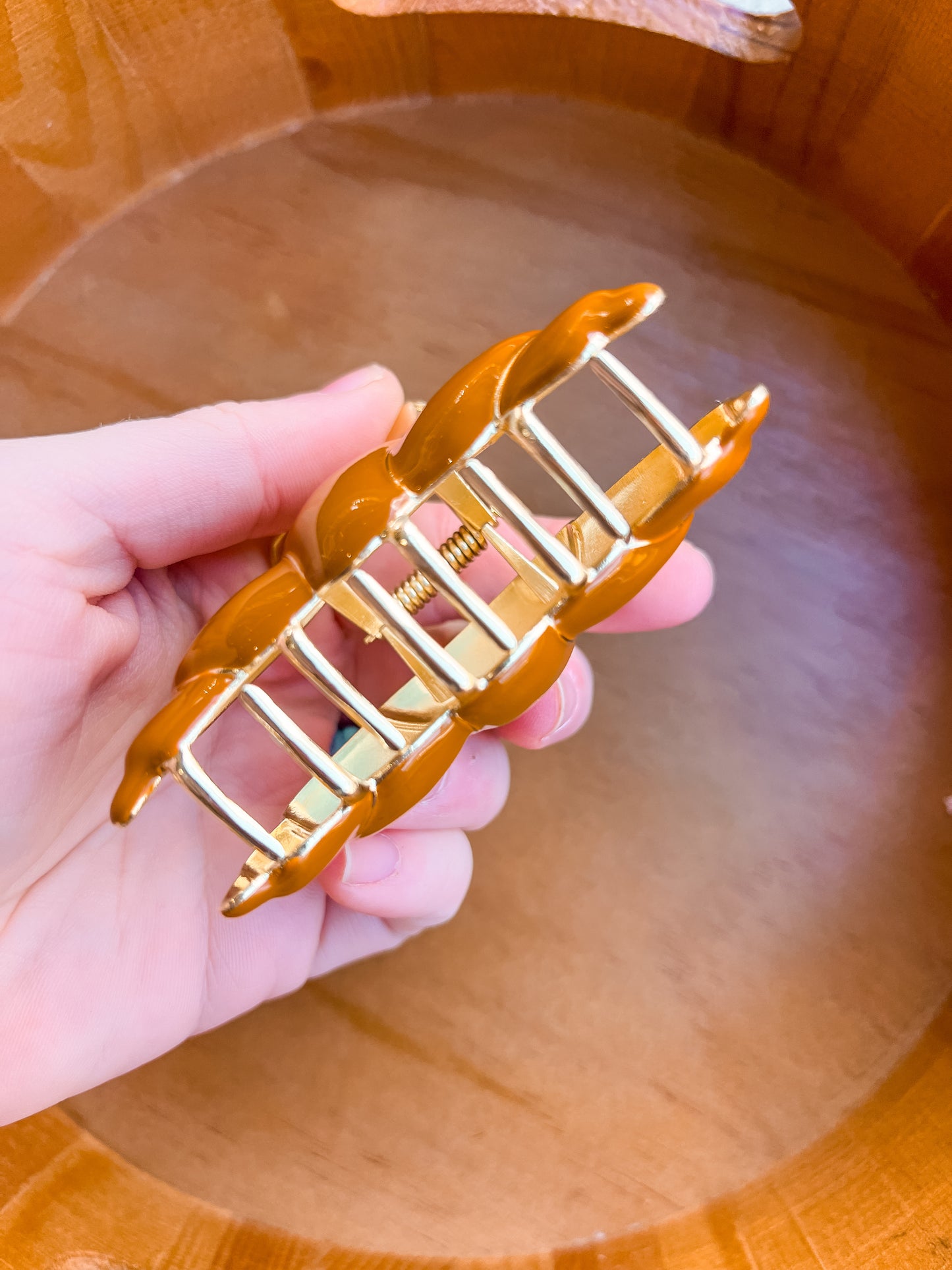 Croissant Metal Claw Hair Clip