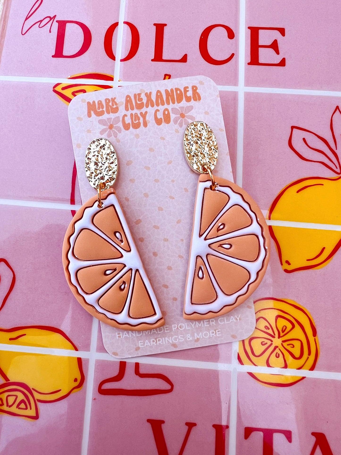 Orange Slice Dangles