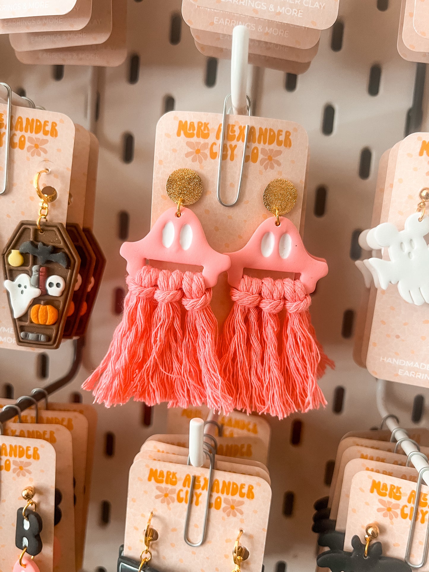 Macrame Ghost Dangles