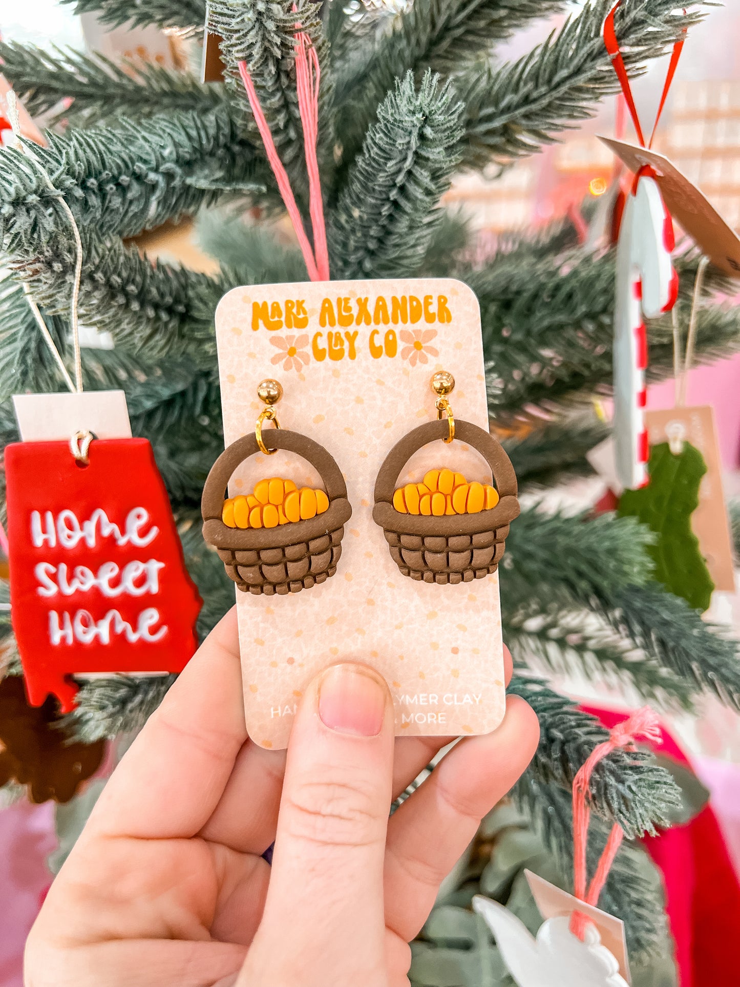 Pumpkin Basket Dangles