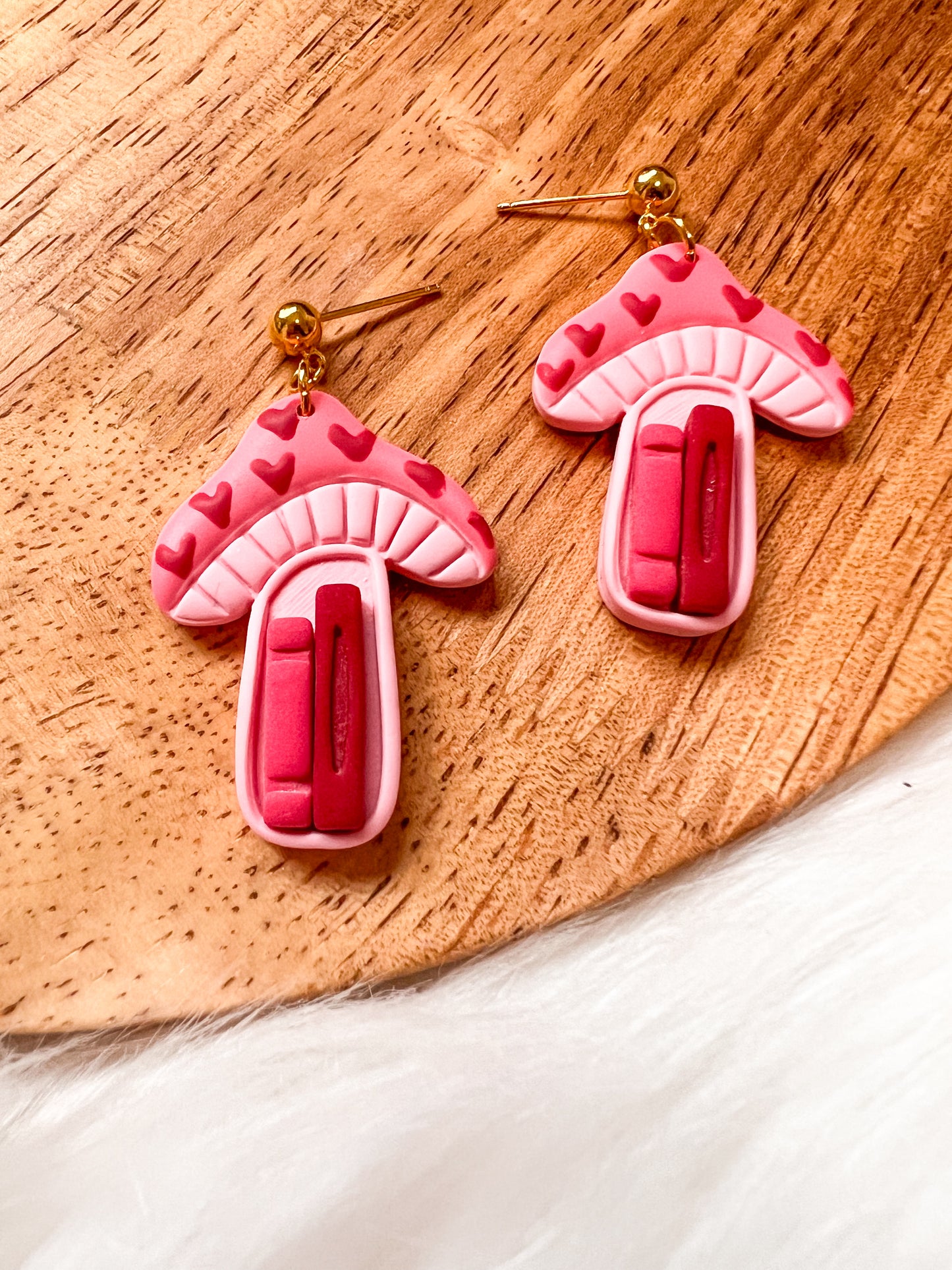 Valentine Mushroom Bookcase Dangles