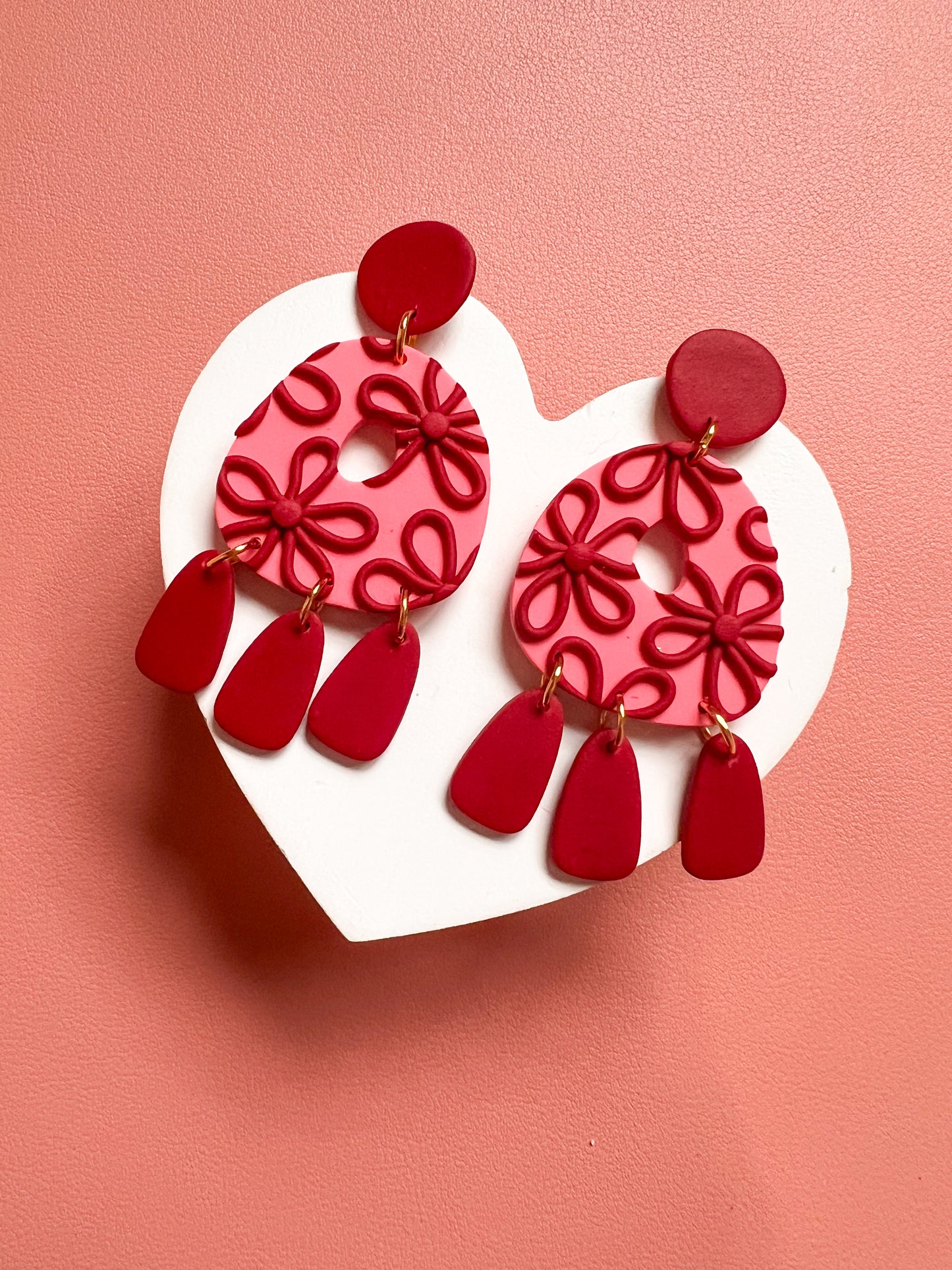 Girly Pop Flower Dangles