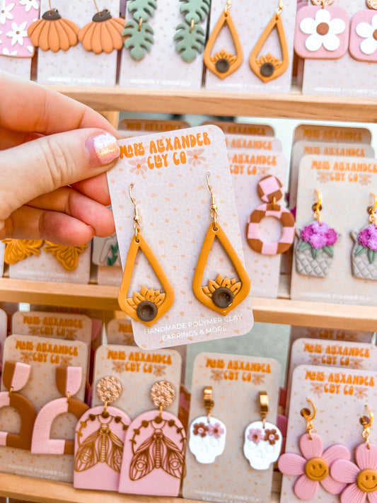 Sunflower Drop Dangles