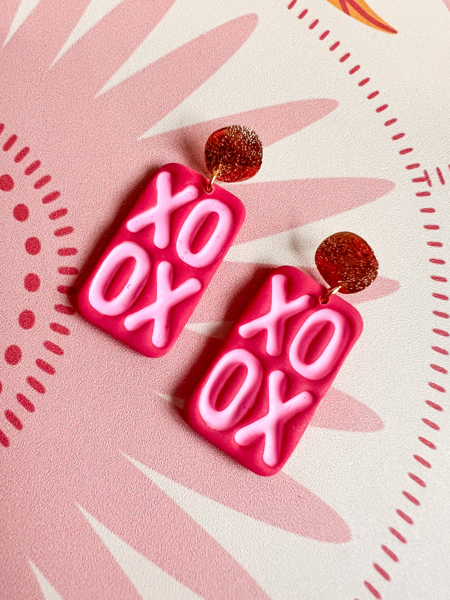 XOXO Rectangle Dangles