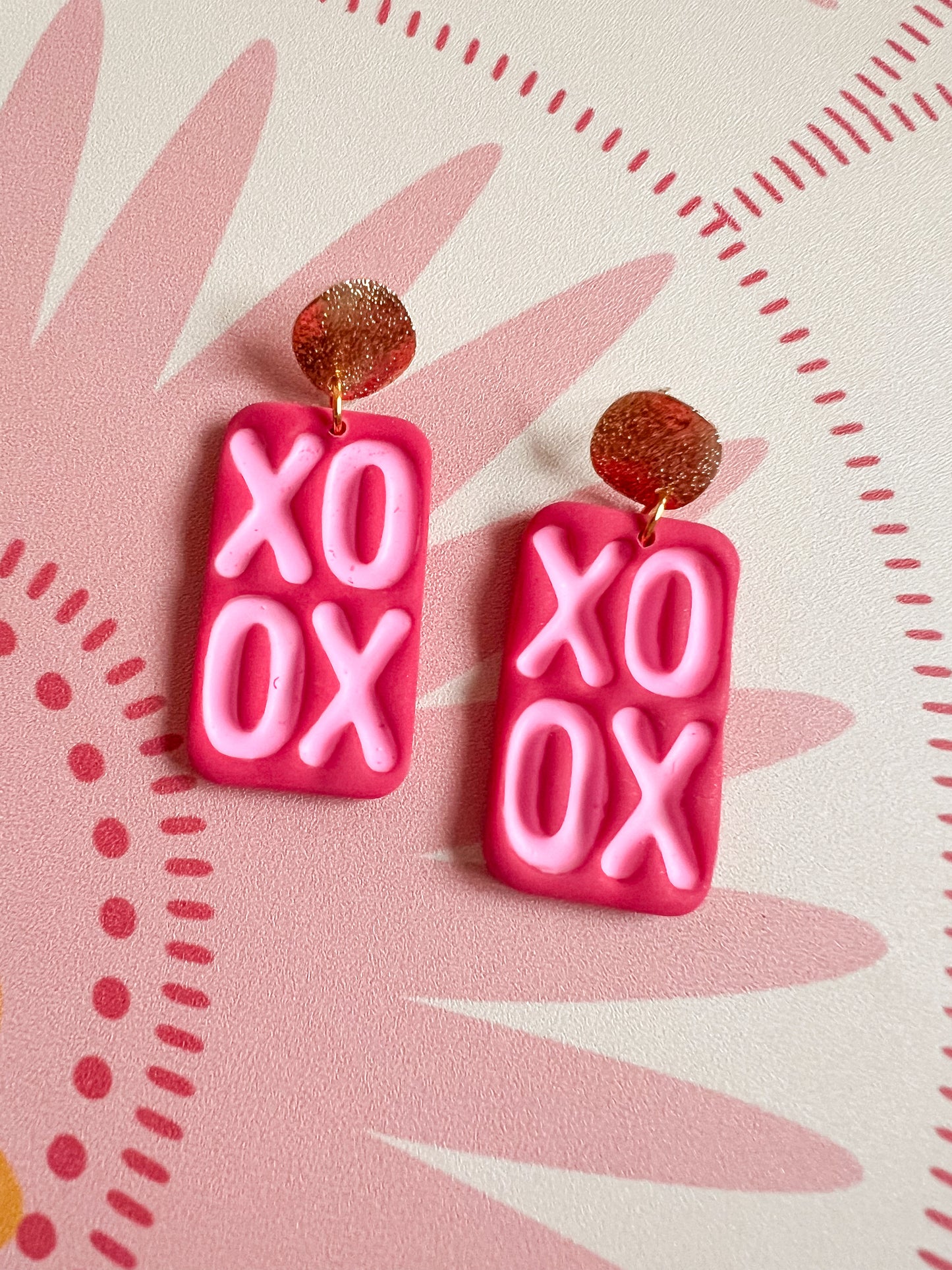 XOXO Rectangle Dangles