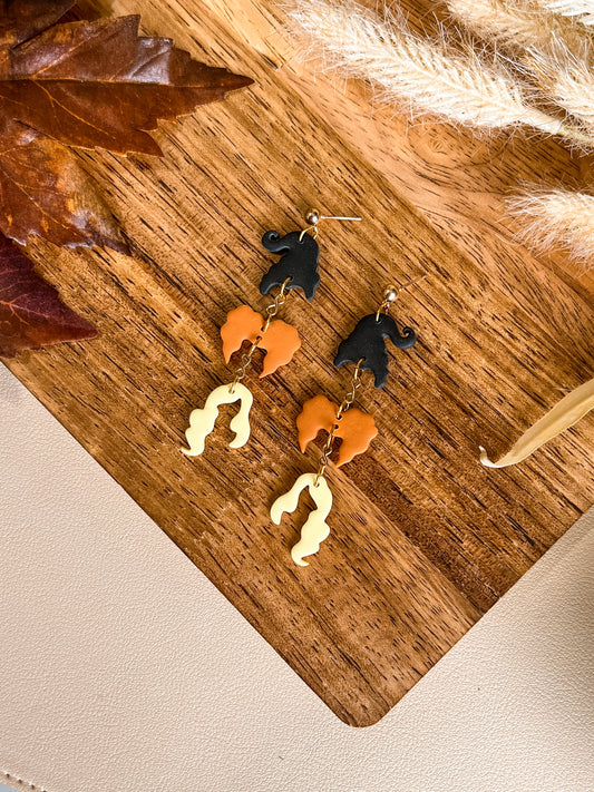 Spooky Sisters Dangles