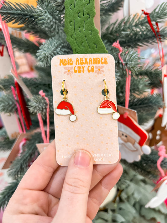 Gold Plated Santa Hat Huggies