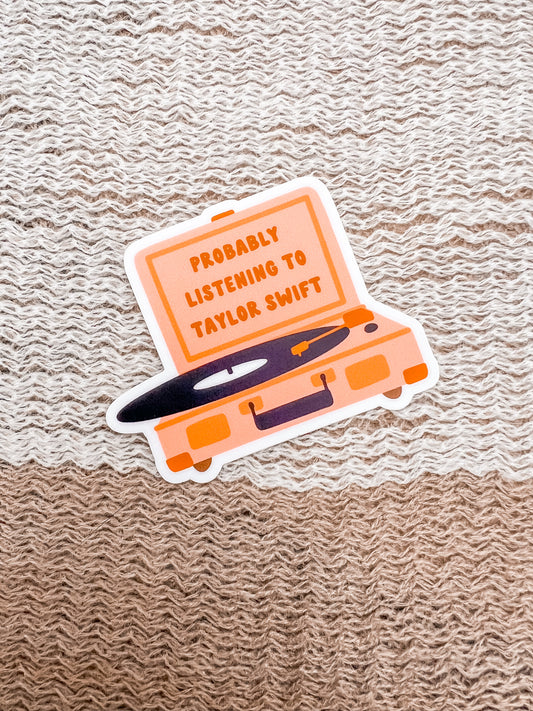 Listening To TS Sticker