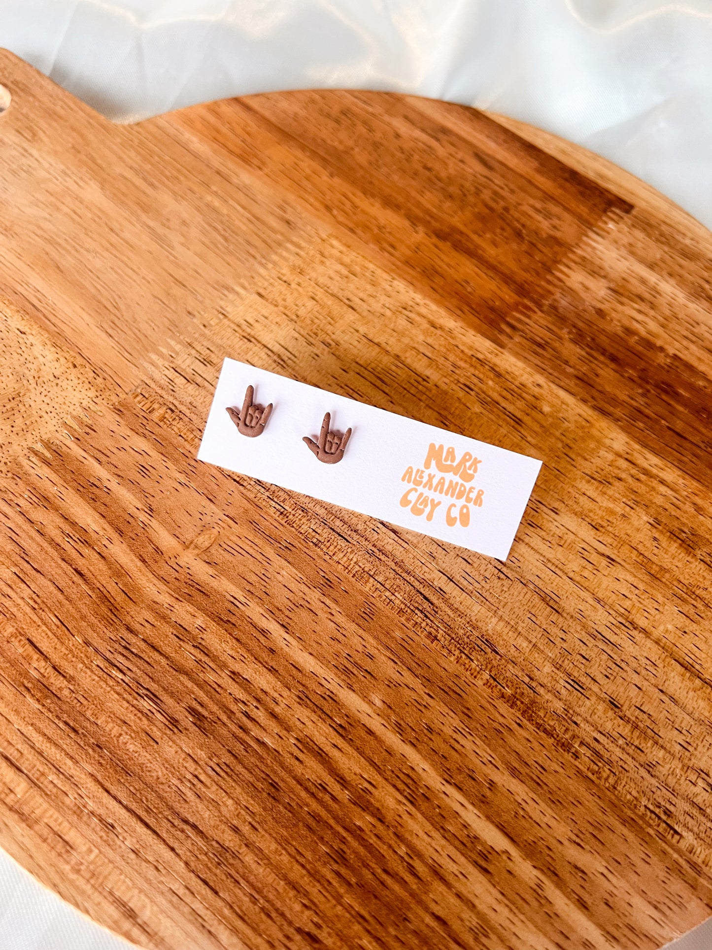 ILY Sign Language Studs