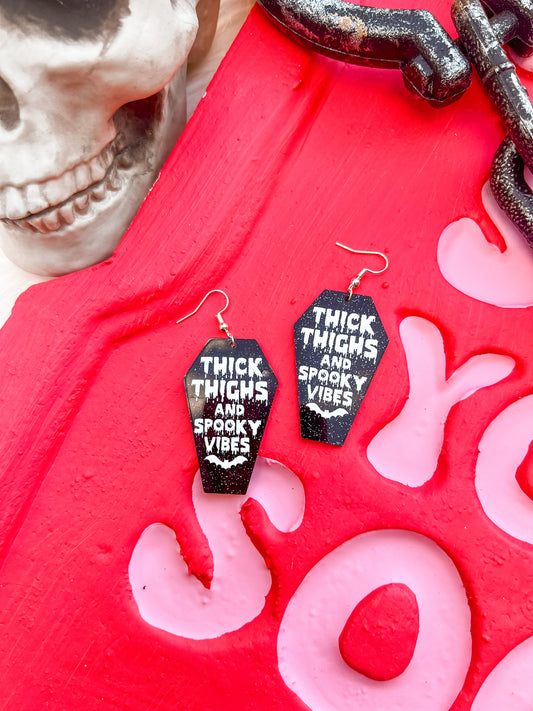 Thick Thighs & Spooky Vibes Dangles
