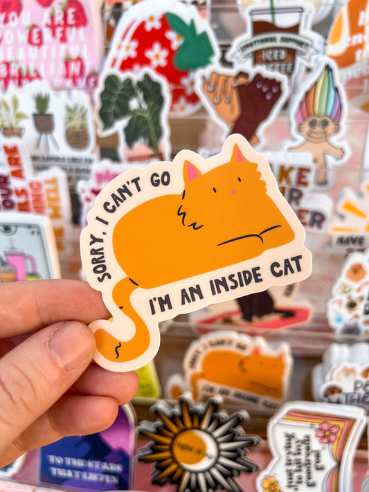 Inside Cat Sticker