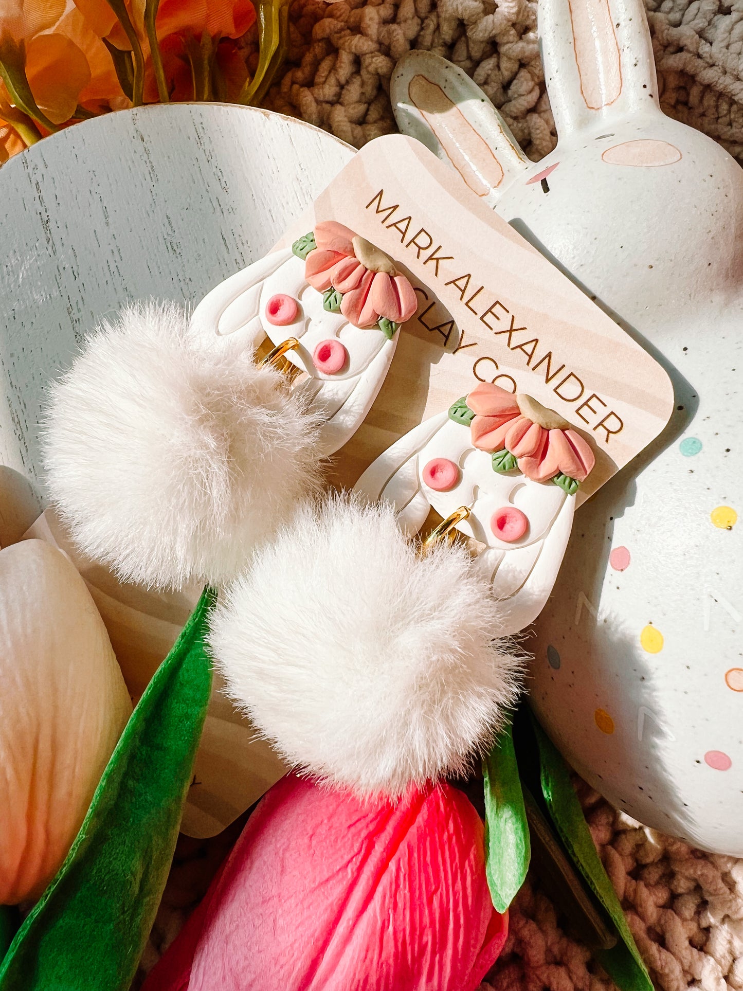 Fuzzy Bunny Dangles